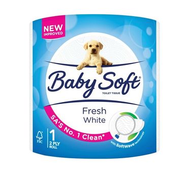 Baby Soft Toilet Tissue 2Ply 1 Roll