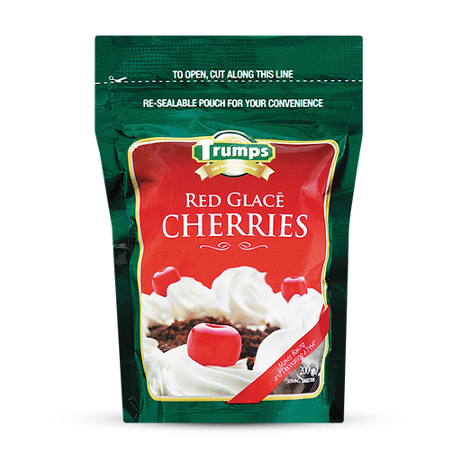 Trumps Red Glace Cherries Packet 200G