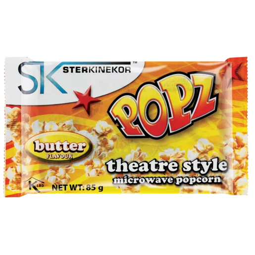 Sterkinekor Popz Threatre Style Microwave Popcorn Butter Flavour 85