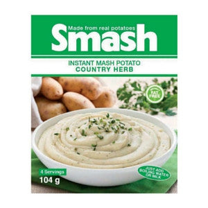 Smash Instant Mash Potato Country Herb 104g - BalmoralOnline - Groceries