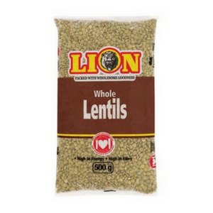 Lion Brown Lentils 500g - BalmoralOnline - Groceries