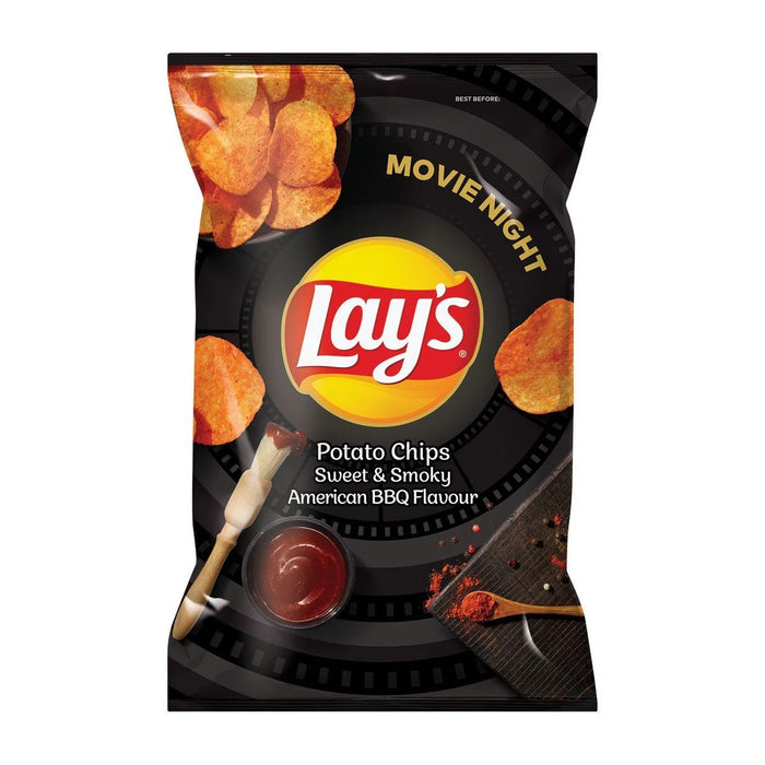 Lays Potato Chips Sweet & Smokey BBQ Flavour 120G