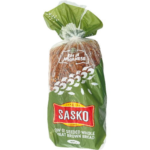 Sasko Low Gi Dumpy Seeded Brown Bread 800G
