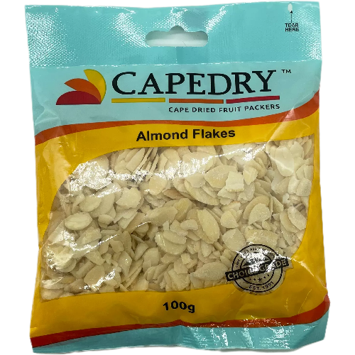 Capedry Almond Flakes Raw 100G