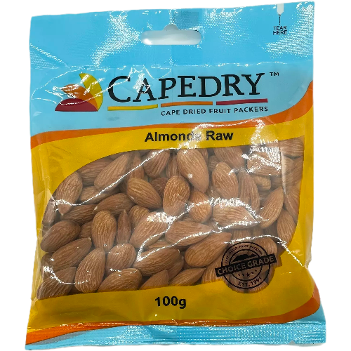 Capedry Almonds Raw 100G