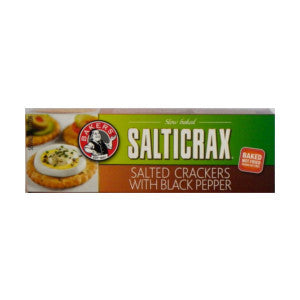 Bakers Salticrax Salted Crackers With Black Pepper Box 200g - BalmoralOnline - Groceries