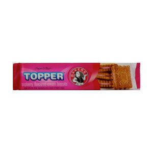 Bakers Topper Raspberry Flavoured Cream Biscuits Packs 125g - BalmoralOnline - Groceries