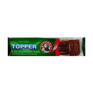 Bakers Toppers Mint Choc Flavoured Biscuits Pack 125g - BalmoralOnline - Groceries