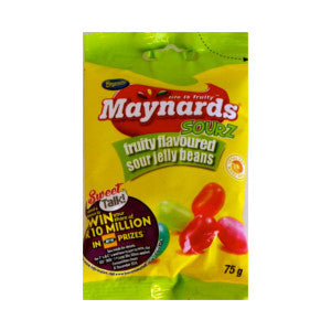 Beacon Maynards Fruity Flavoured Sour Jelly Beans Packet 75g - BalmoralOnline - Groceries