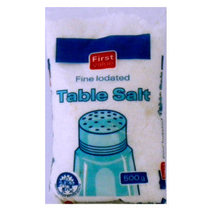 First Value Fine Table Salt Packet 500g - BalmoralOnline - Groceries