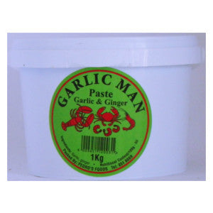 Garlic Man Paste Garlic & Ginger Tub 1kg - BalmoralOnline - Groceries