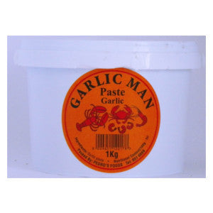 Garlic Man Paste Garlic Tub 1kg - BalmoralOnline - Groceries