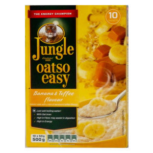 Jungle Oatso Easy Banana & Toffee Flavour Box 500g - BalmoralOnline - Groceries