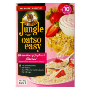 Jungle Oatso Easy Strawberry Flavour Box 500g - BalmoralOnline - Groceries