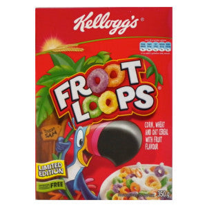 Kelloggs Froot Loops Cereal Box 350g - BalmoralOnline - Groceries