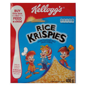 Kelloggs Rice Krispies Cereal Box 400g - BalmoralOnline - Groceries