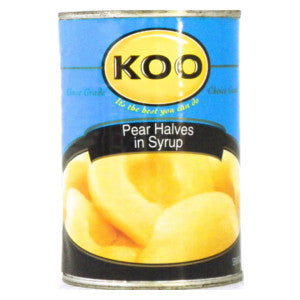 Koo Pear Halves In Syrup 410g Can - BalmoralOnline - Groceries
