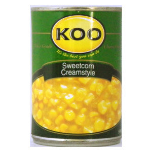 Koo Sweetcorn Creamstyle Tin 415g - BalmoralOnline - Groceries