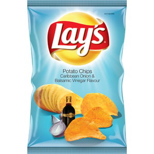 Lays Potato Chips Caribbean Onion & Balsamic Vinegar Flavour 125g - BalmoralOnline - Groceries