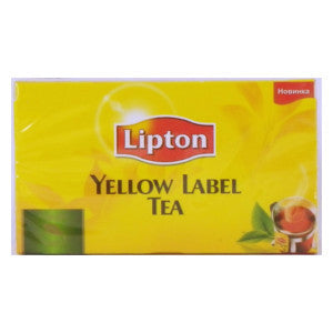 Lipton Yellow Label Tea Box 100g - BalmoralOnline - Groceries