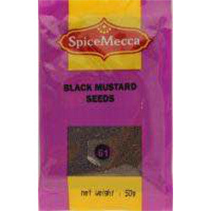 Spice Mecca Black Mustard Seeds 50g (61) - BalmoralOnline - Groceries