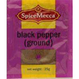 Spice Mecca Black Pepper Ground 25g (37) - BalmoralOnline - Groceries