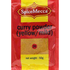 Spice Mecca Curry Powder Yellow Mild 50g (26) - BalmoralOnline - Groceries