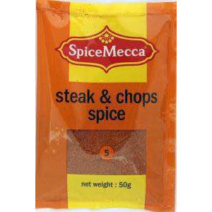 Spice Mecca Steak & Chops Spice 50g (5) - BalmoralOnline - Groceries