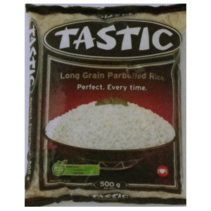 Tastic Long Grain Parboiled Rice 500g - BalmoralOnline - Groceries