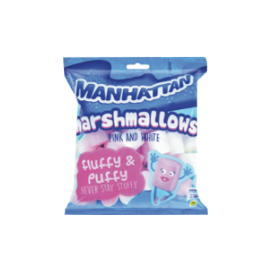 Manhattan Marshmallows Pink & White Packet 150g