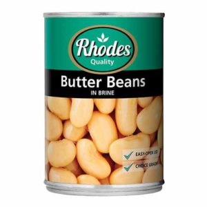 Rhodes Butter Beans In Brine 410 G Can