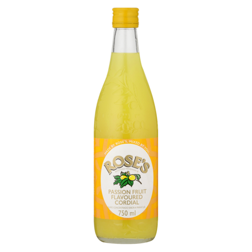 Roses Passion Fruit Flavoured Cordial 750ml