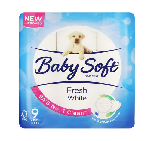 Baby Soft Toilet Tissue  9 Rolls